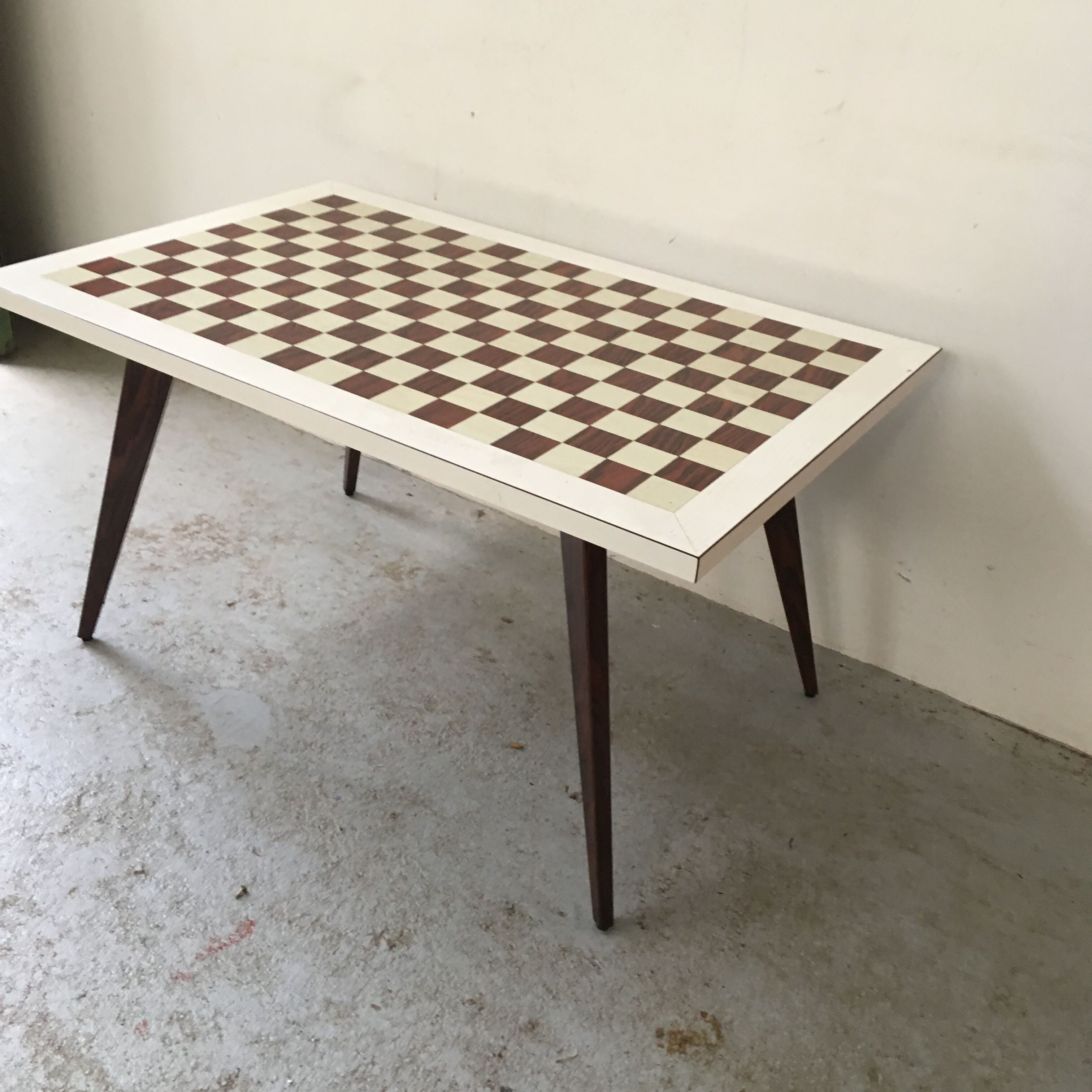 Coffee table legs compass board chessboard