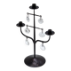 Wrought Iron & Glass Candelabra by Erik Höglund, Sweden, 1960s