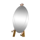Oval Italian mirror of the 70s two complexions