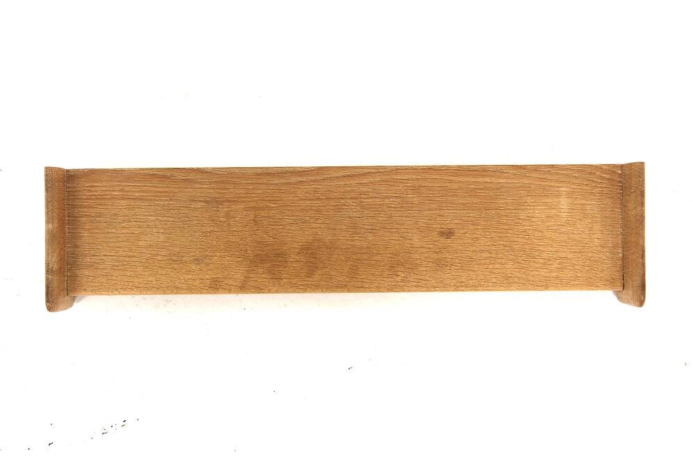 Scandinavian oak wall shelf, AB Nybrofabriken, Fröseke, Sweden, 1950