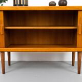 Danish Teak Sideboard with Tambour Doors from CFC Silkeborg, 1980s