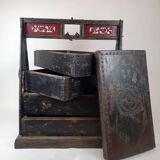 Large lacquered wooden wedding chest - China - 19th century