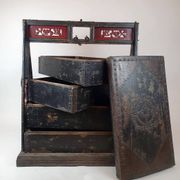 Lacquered wedding chest, China 19th century