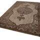 Hand-knotted carved anatolian 1980s 214 cm x 318 cm brown rug