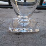 6 port or aperitif glasses 7cl Daum crystal with square base h 8.3cm
