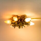 Recessed ceiling lamp with floral shape of Italian design 50s