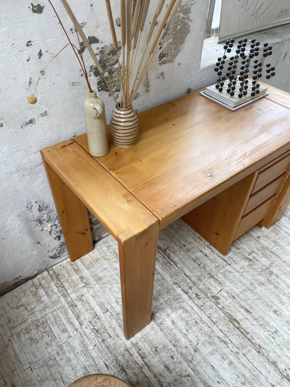 1970s pine desk
