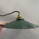 Industrial enameled sheet metal pendant light