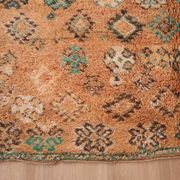Peach Vintage Moroccan Rug 158 x 287 cm, Berber Wool Rug, Handmade Boho Rug