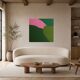 Colourful abstract on canvas 'catch a glimpse of the field'
