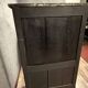 Secretary in black lacquered wood and gilded bronze