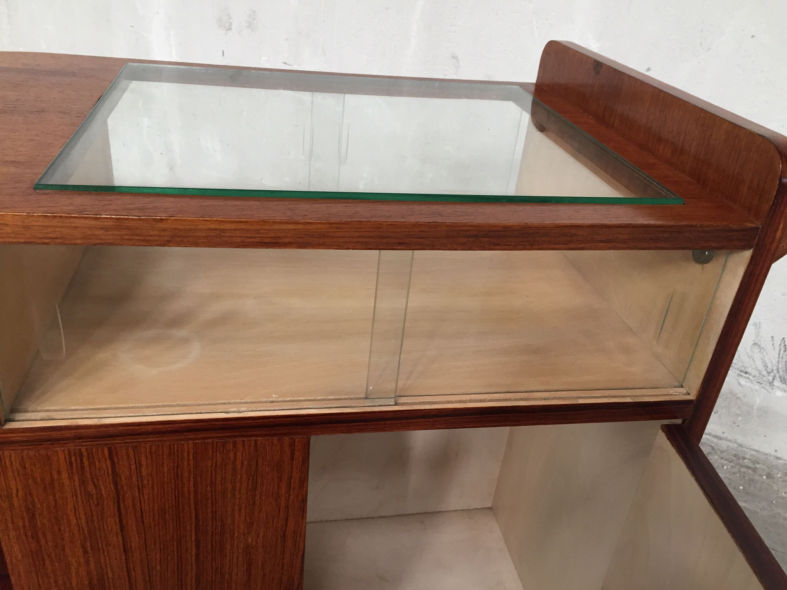 Bar on wheels 40/50s in rosewood