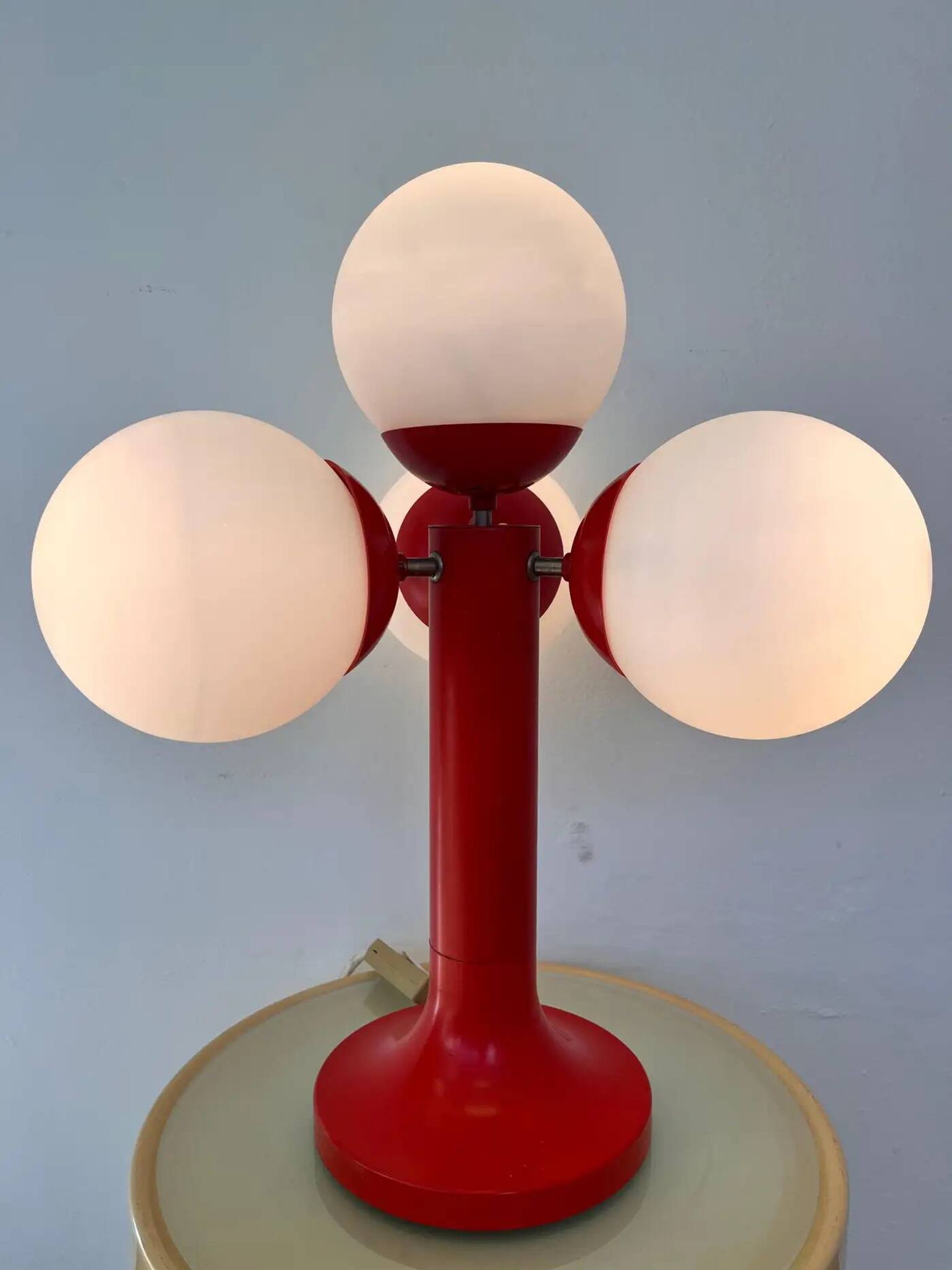 XL midcentury Space Age table lamp, Sputnik or Atom, 1970s - Germany