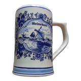 Delft earthenware beer mug