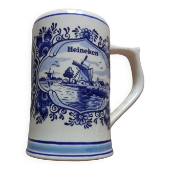 Delft earthenware beer mug