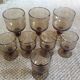 Series of 8 walking glasses