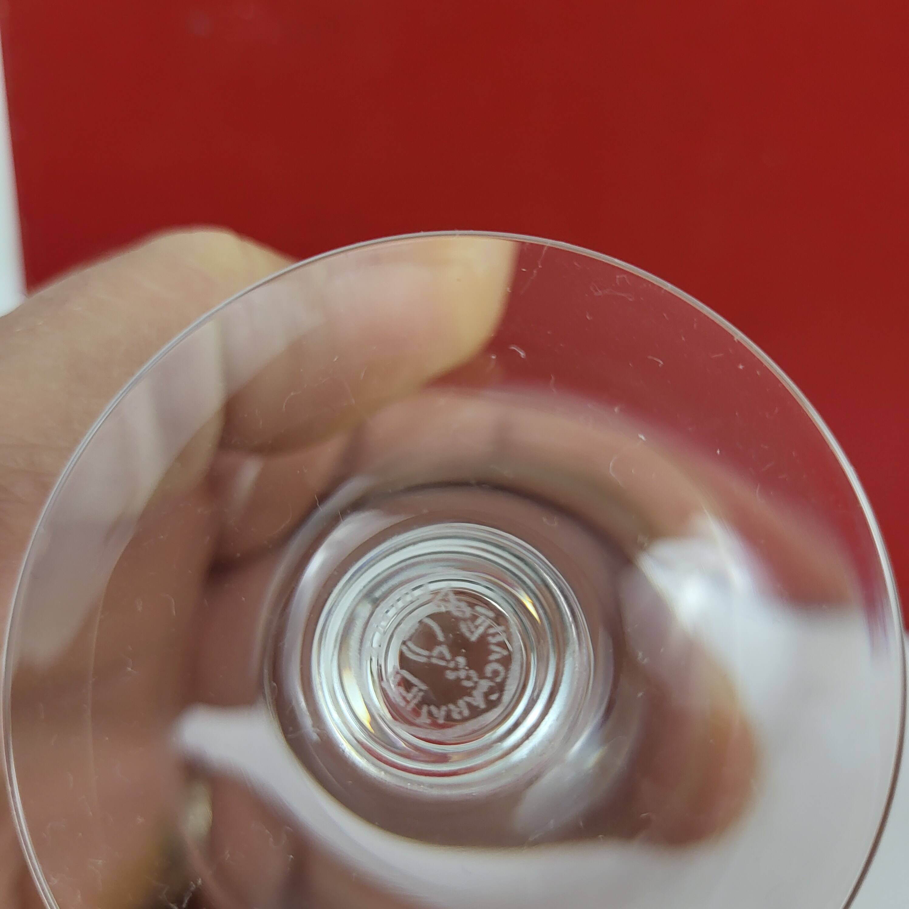 6 Baccarat crystal cognac glasses