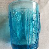 Old turquoise glass cup