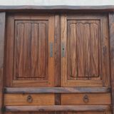 Aranjou sideboard in solid elm in the style of Olavi Hänninen 1960s