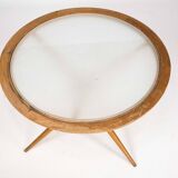 Mid-century round coffee table by Cesare Lacca, Italy, 1950s.