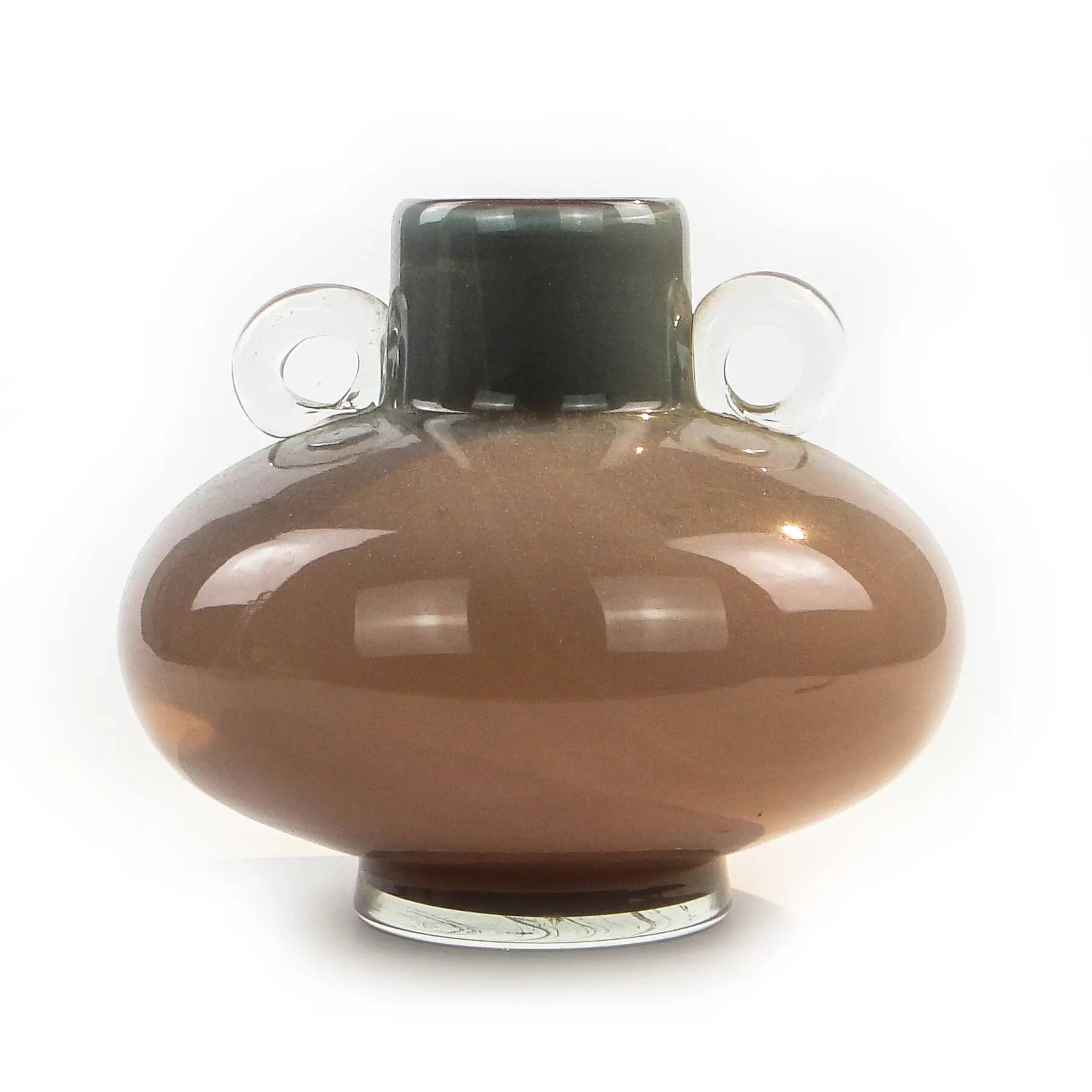 Vase, mid-century modern, glass, Poland, 1970s