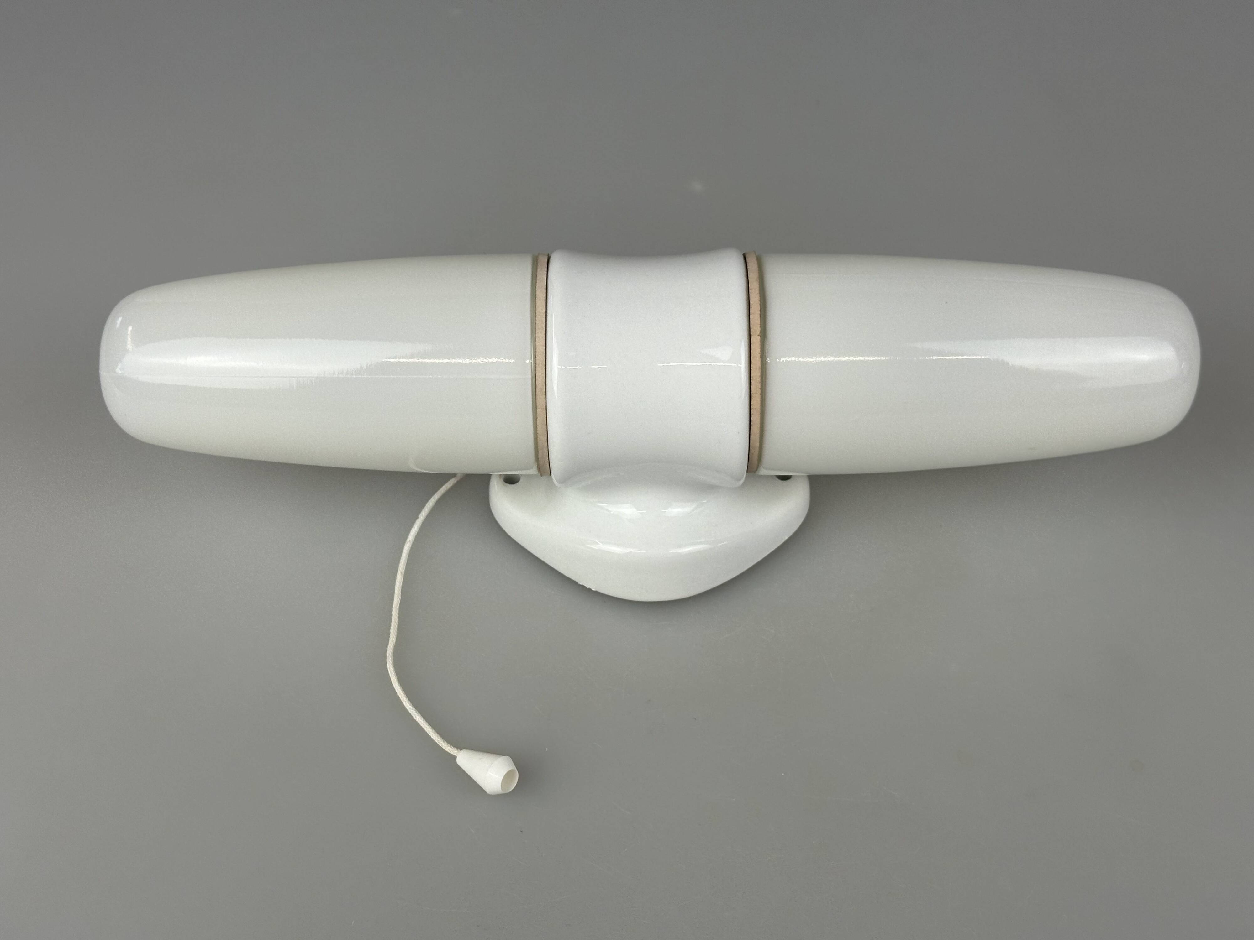1950s and 1960s Ceramic Wall Lamp and Ceiling Light by Wilhelm Wagenfeld