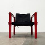 Mid-Century German Farmer Series chairs and table by Gerd Lange for Bofinger, 1960s, set of 5.