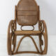 Rocking chair bois courbé et cannage