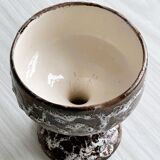 Cutting up ceramic.
