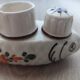 Vintage French Faience Condiment Set
