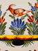 Assiette en faience de Malicorne signé emile tessier decor oiseau
