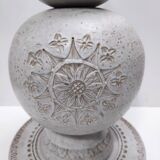 Engraved Ceramic Table Lamp "Siviglia" by Aldo Londi for Bitossi, Italy