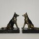Vintage dog bookends