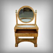 Dressing table in elm burl veneer, Empire period – Early 19th century