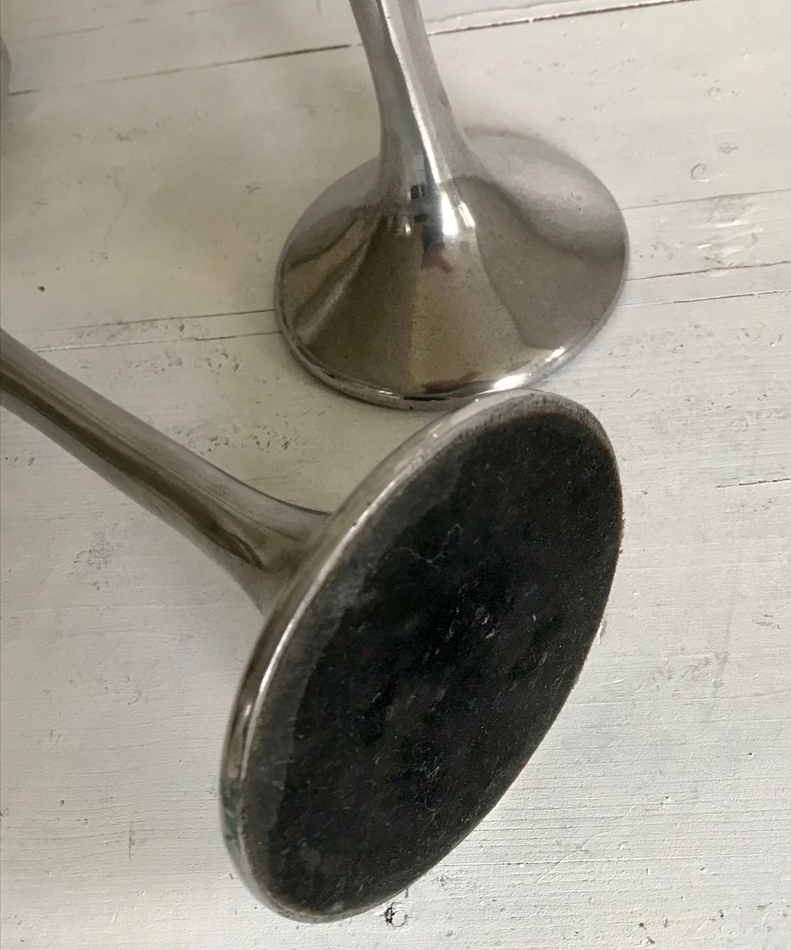 Pair of 70's design candlesticks