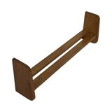 Vintage wooden wall shelve rack bookshelf in wood minimalist