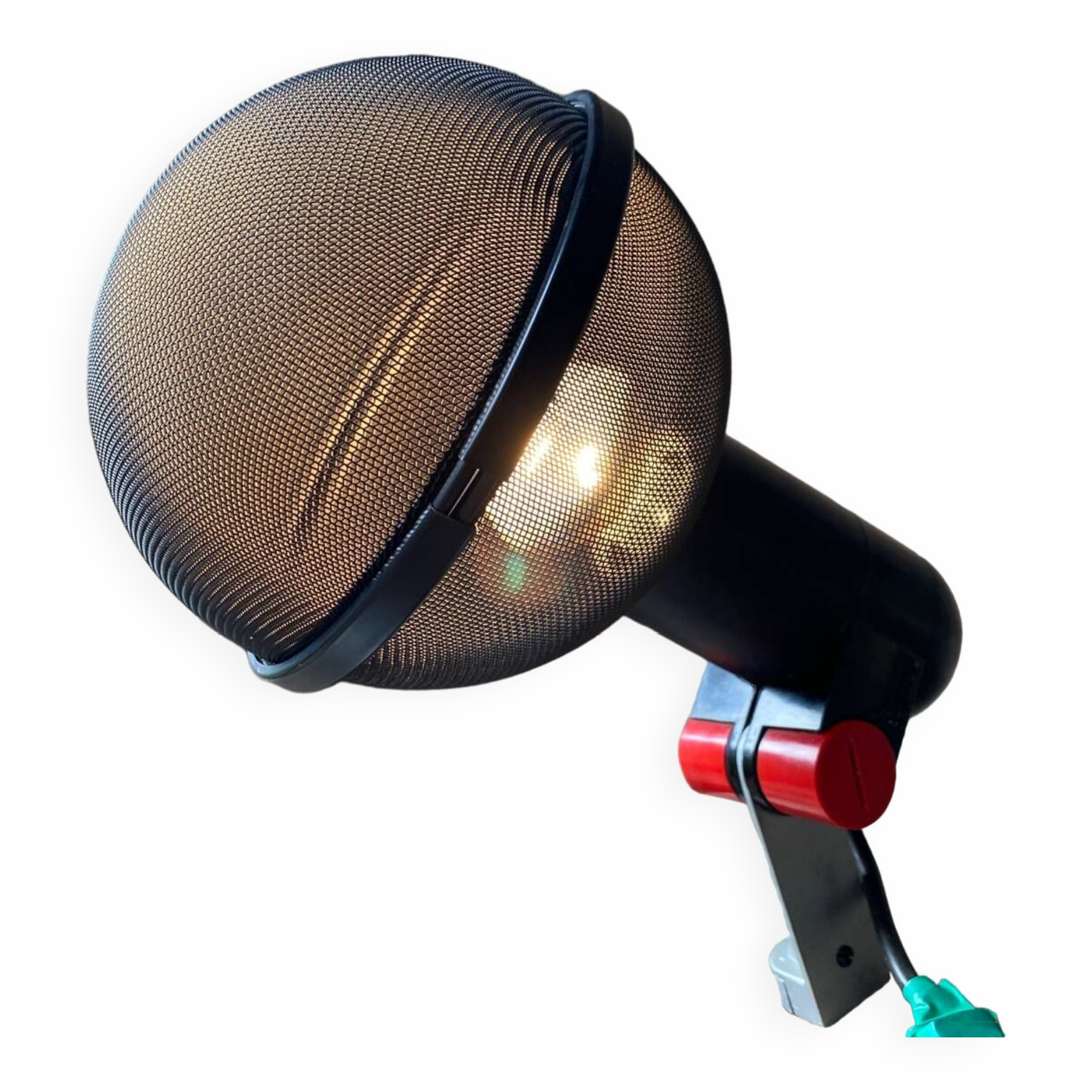 Red and black MICRO wall light by Roger Tallon for ERCO circa 1970