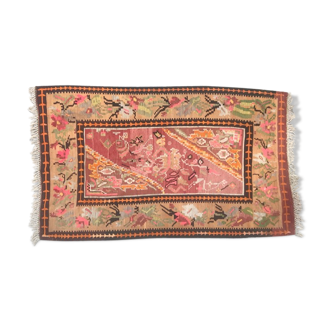 Tapis kilim ancien turc anatolie fait main 140x239 cm