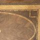 Large vintage tray, wood marquetry under glass