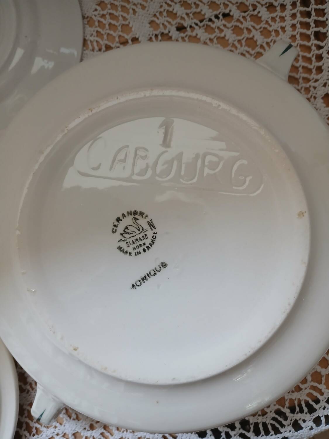 Antique Ceranord Saint Amand soup tureen