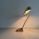 Large metal desk lamp with Wood Design texture by Eileen Gray, 1950s, France.