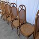 Set of 6 Mid-century Bentwood Cane Dining Chair, Thonet Style, 1970s Yugosl