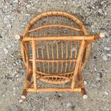 Child rattan wicker armhair