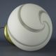 Murano lamp mid century modern pretty shape and design in glass italy 1970