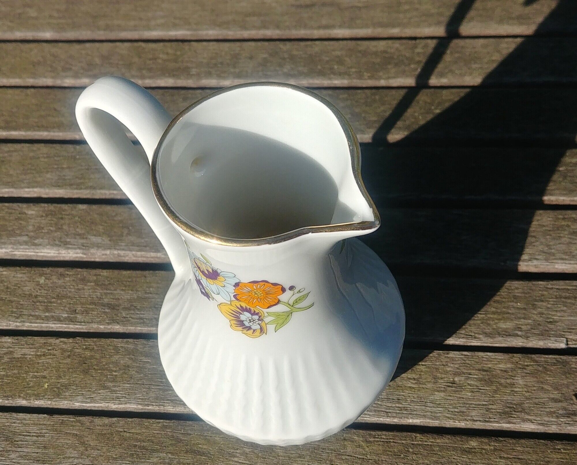 Porcelain milk jug fd Chauvigny vintage decoration flowers of thoughts