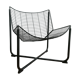 Black metal armchair design by Niels Gammelgard, new edition Ikea