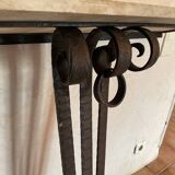 Large wrought iron console