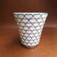 HAVILAND Limoges porcelain Gold & White Vase pot ONZE DE COEUR hand-decorated