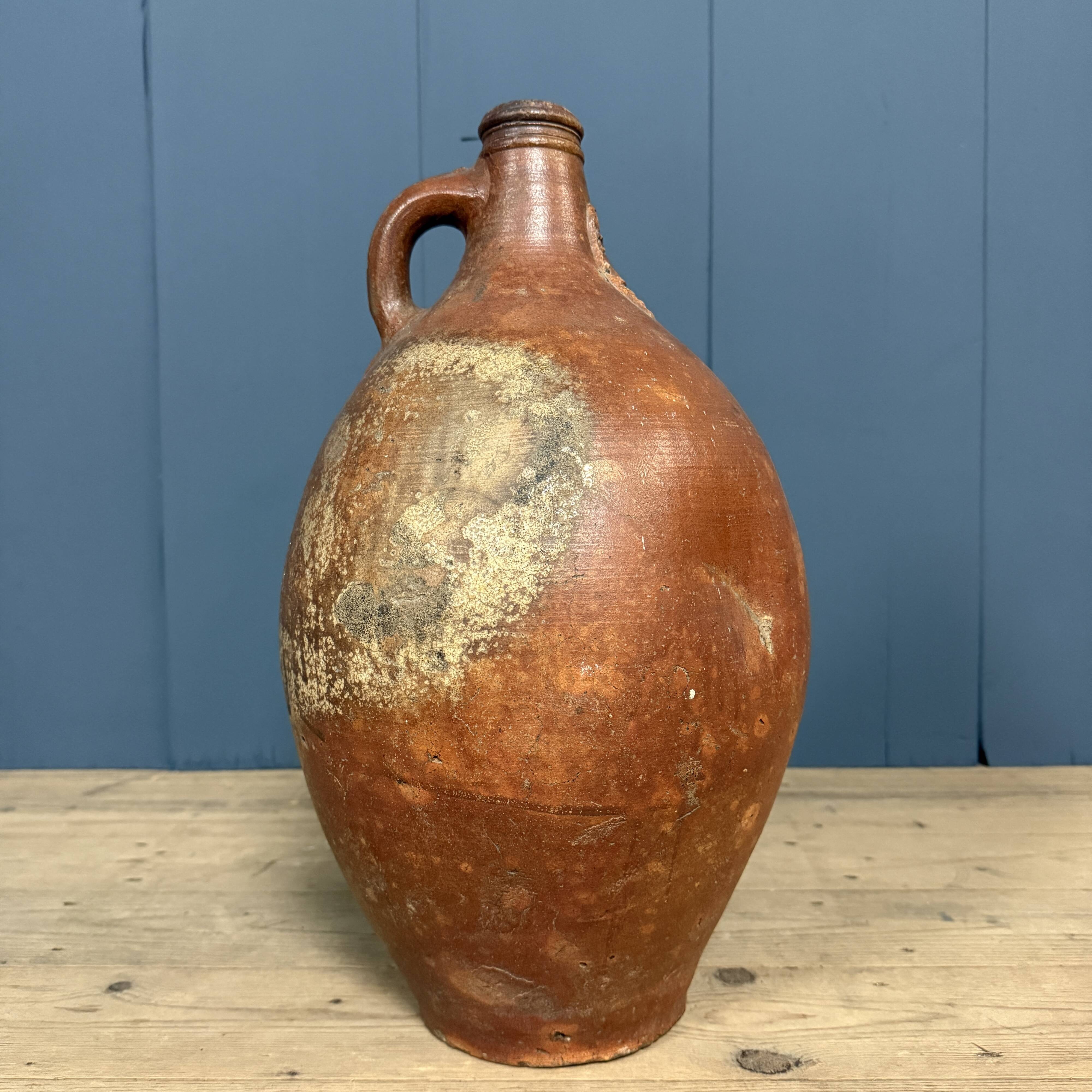 Large size earthenware beardman jug