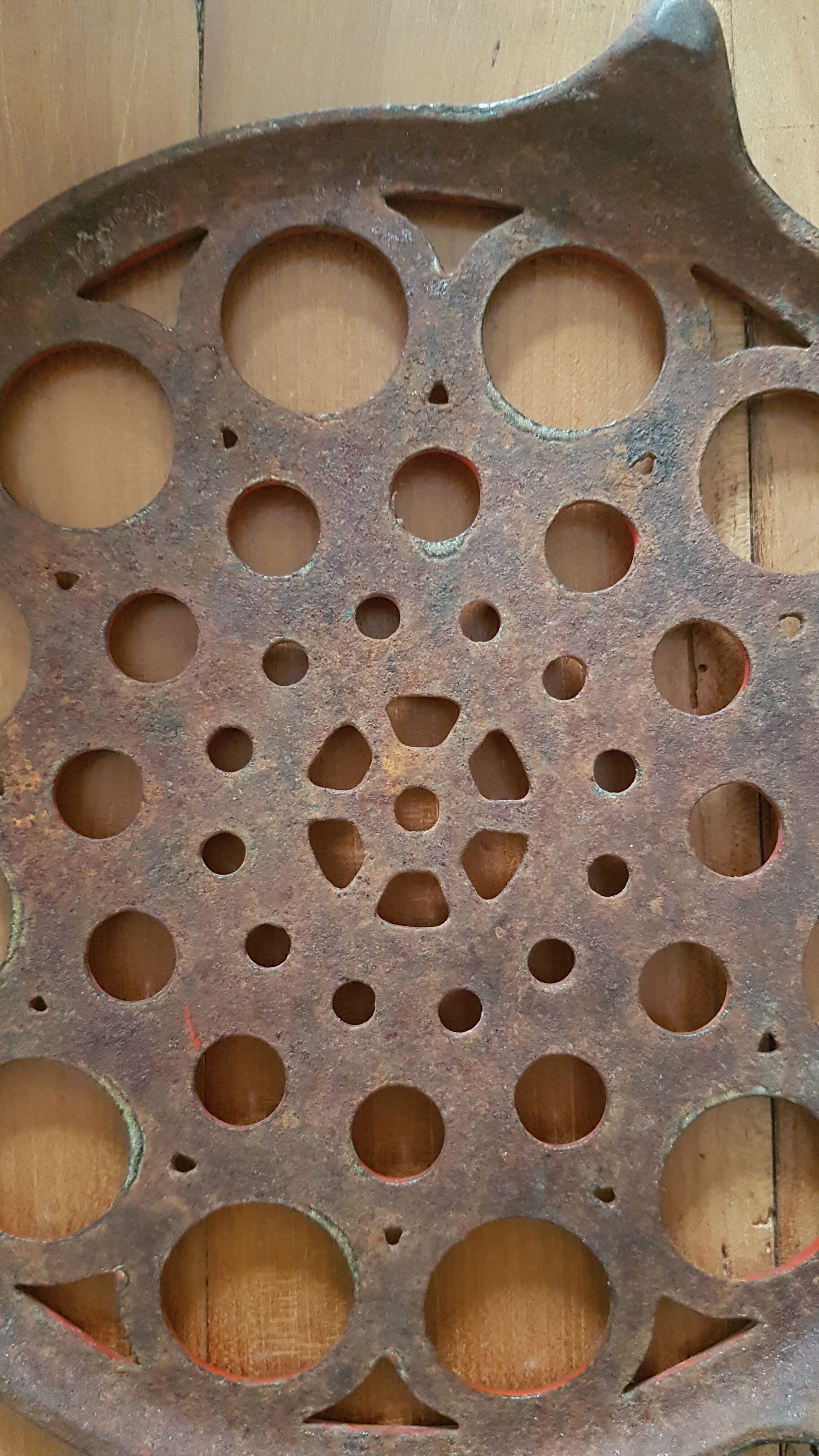 Cast iron underside
